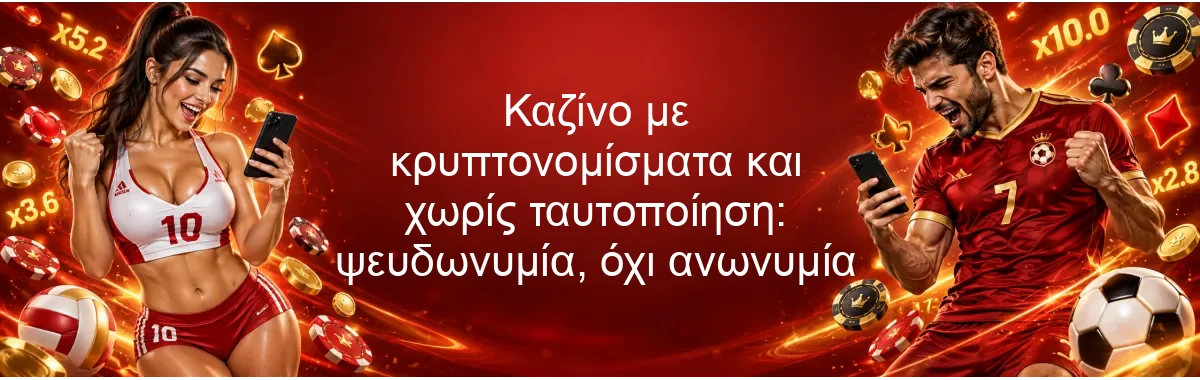 Καζίνο με κρυπτονομίσματα και χωρίς ταυτοποίηση: ψευδωνυμία, όχι ανωνυμία Καζίνο με κρυπτονομίσματα και χωρίς ταυτοποίηση: ψευδωνυμία, όχι ανωνυμία