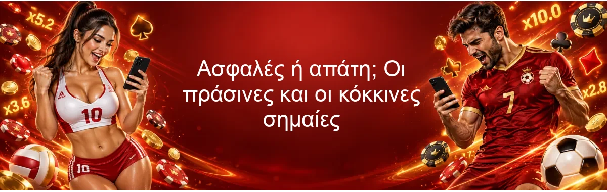 Ασφαλές ή απάτη; Οι πράσινες και οι κόκκινες σημαίες Ασφαλές ή απάτη; Οι πράσινες και οι κόκκινες σημαίες